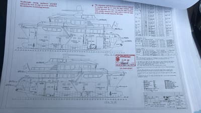 Naval Architecture & Piping Diagram (Technical Drawing)