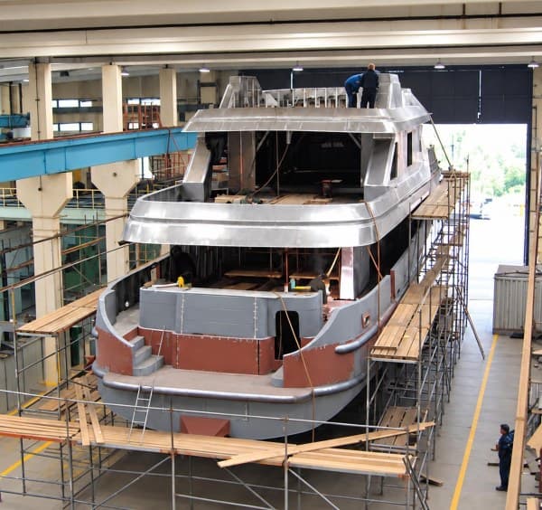 Superstructure Assembly in the Shipyard (Construction)